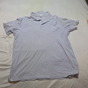 Peter Millar Polo Shirt Men's XL Blue White Summer Comfort Golf Performance Logo